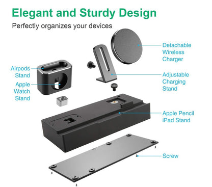 Eight in one wireless charging bracket